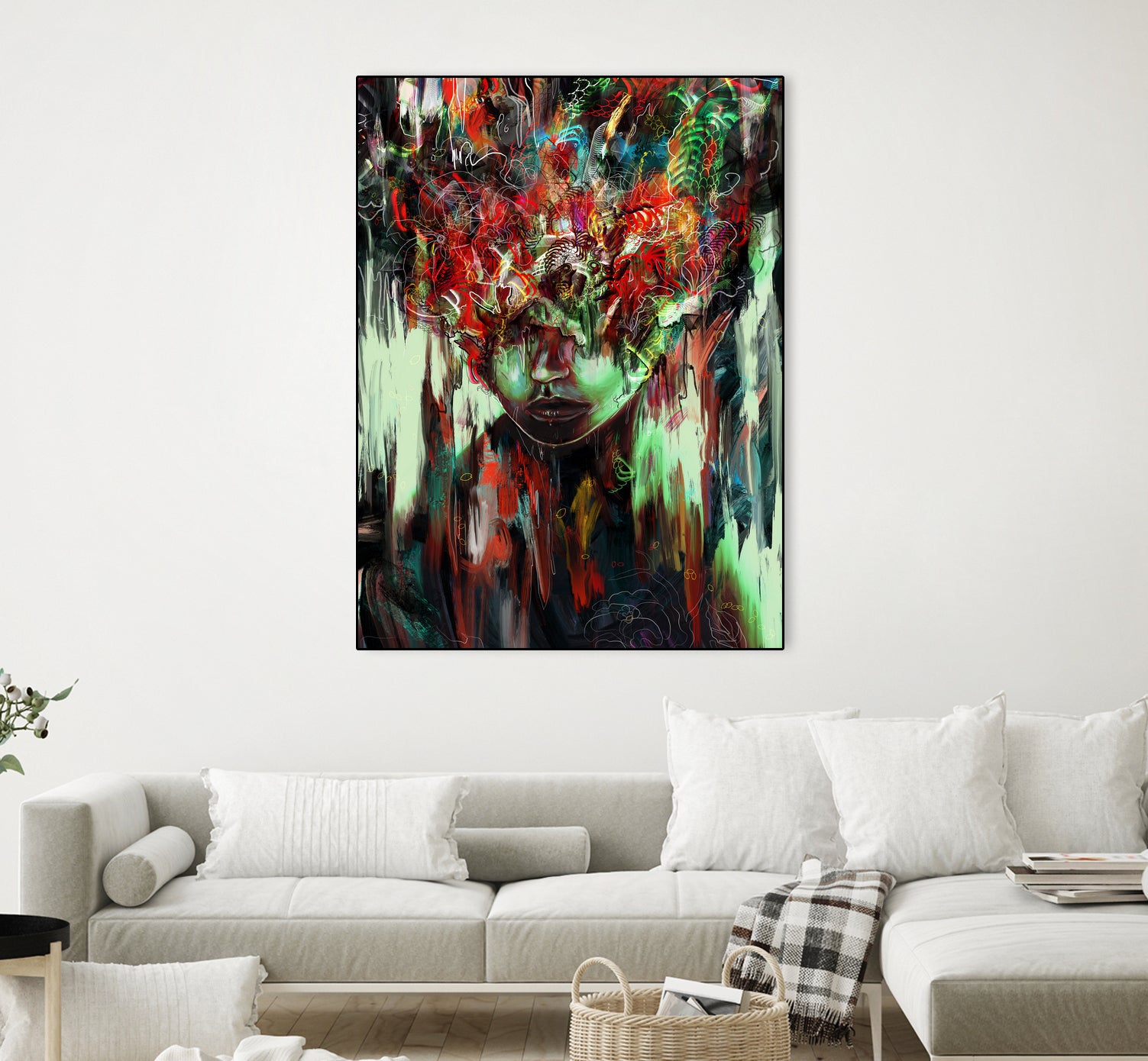 Chaotic Mind by Francis Mi Oza on GIANT ART - black digital painting