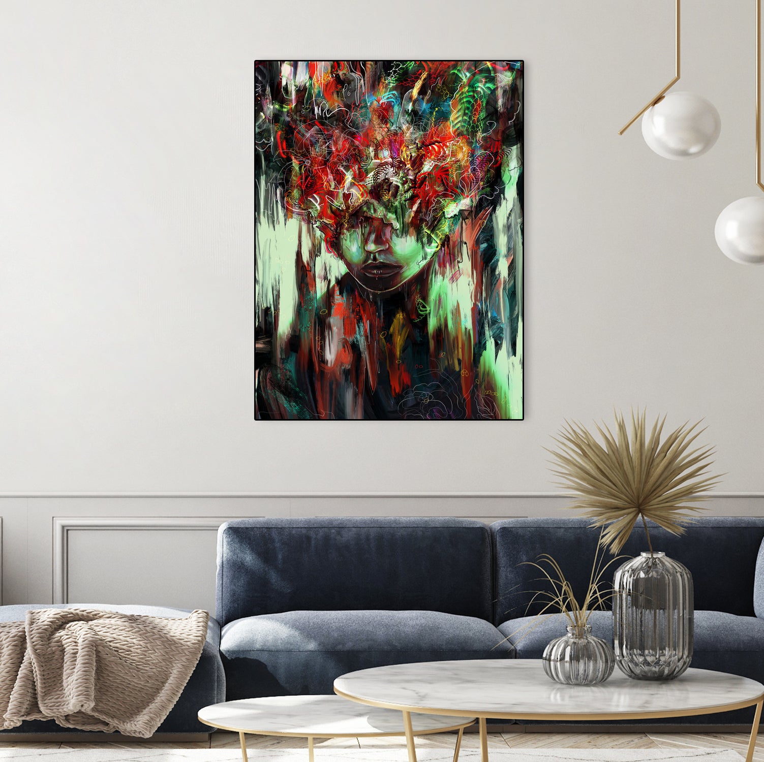 Chaotic Mind by Francis Mi Oza on GIANT ART - black digital painting