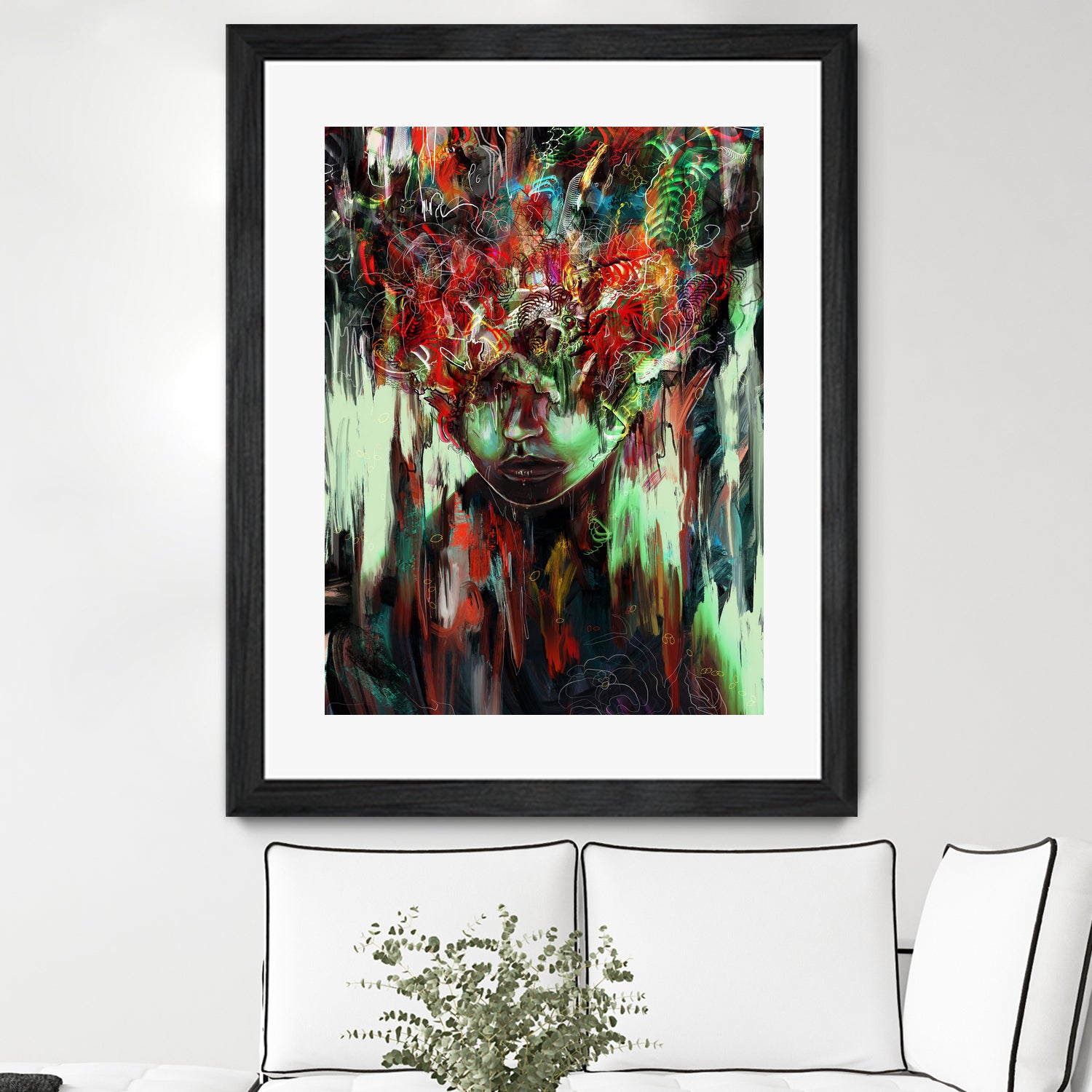 Chaotic Mind by Francis Mi Oza on GIANT ART - black digital painting