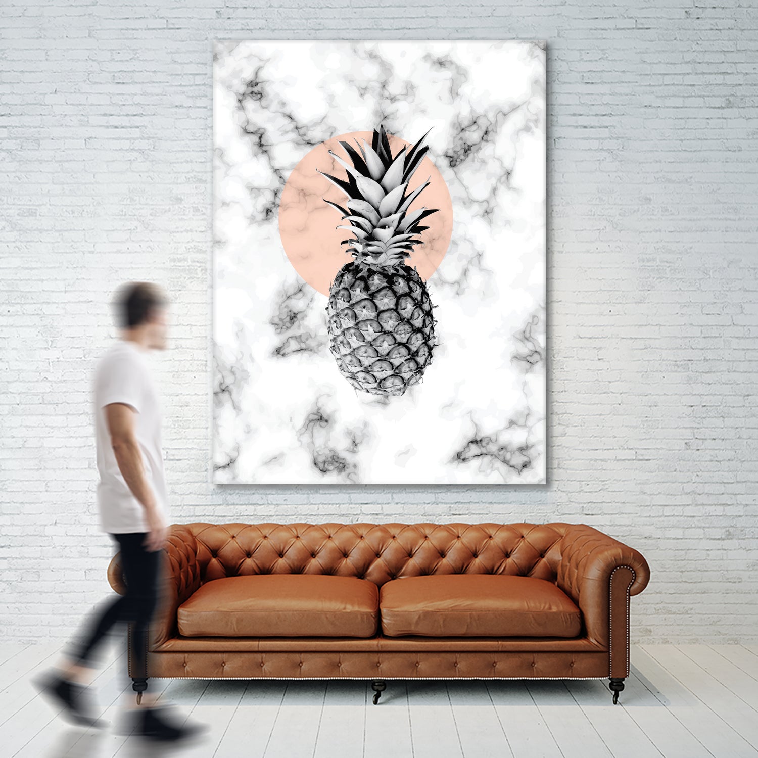 Marble Pineapple 053 by Jelena Obradovic on GIANT ART - white vector illustration