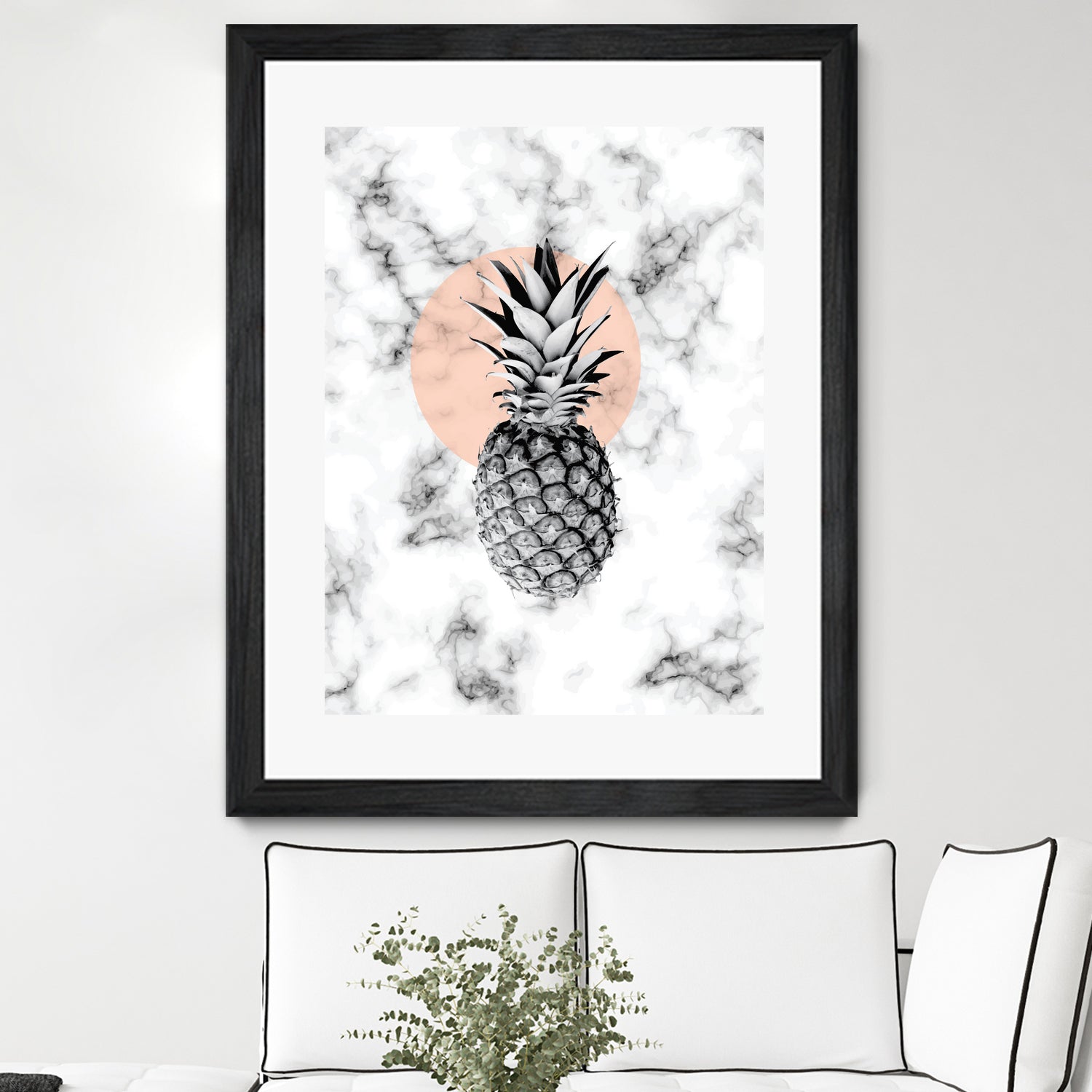 Marble Pineapple 053 by Jelena Obradovic on GIANT ART - white vector illustration