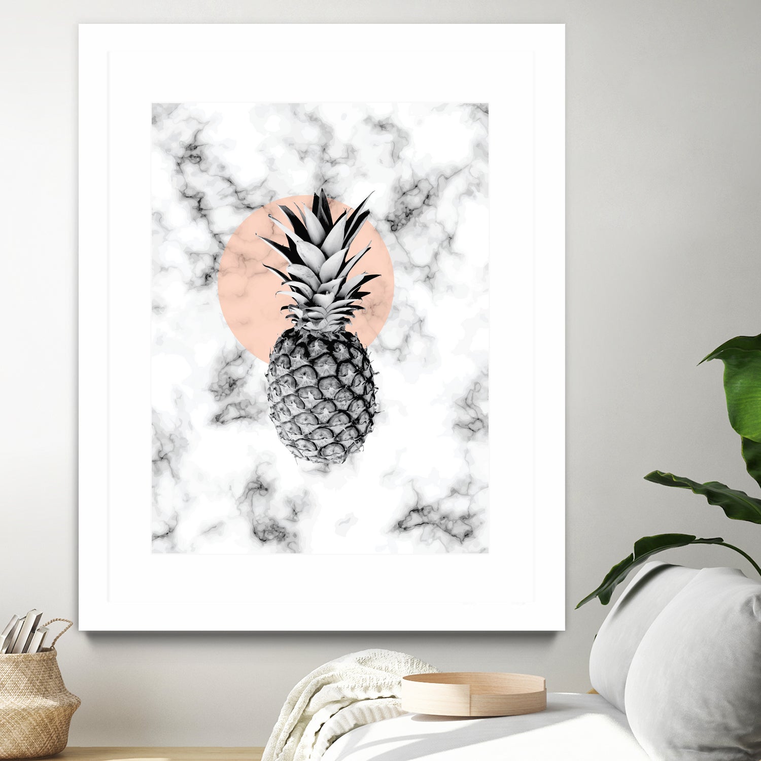 Marble Pineapple 053 by Jelena Obradovic on GIANT ART - white vector illustration