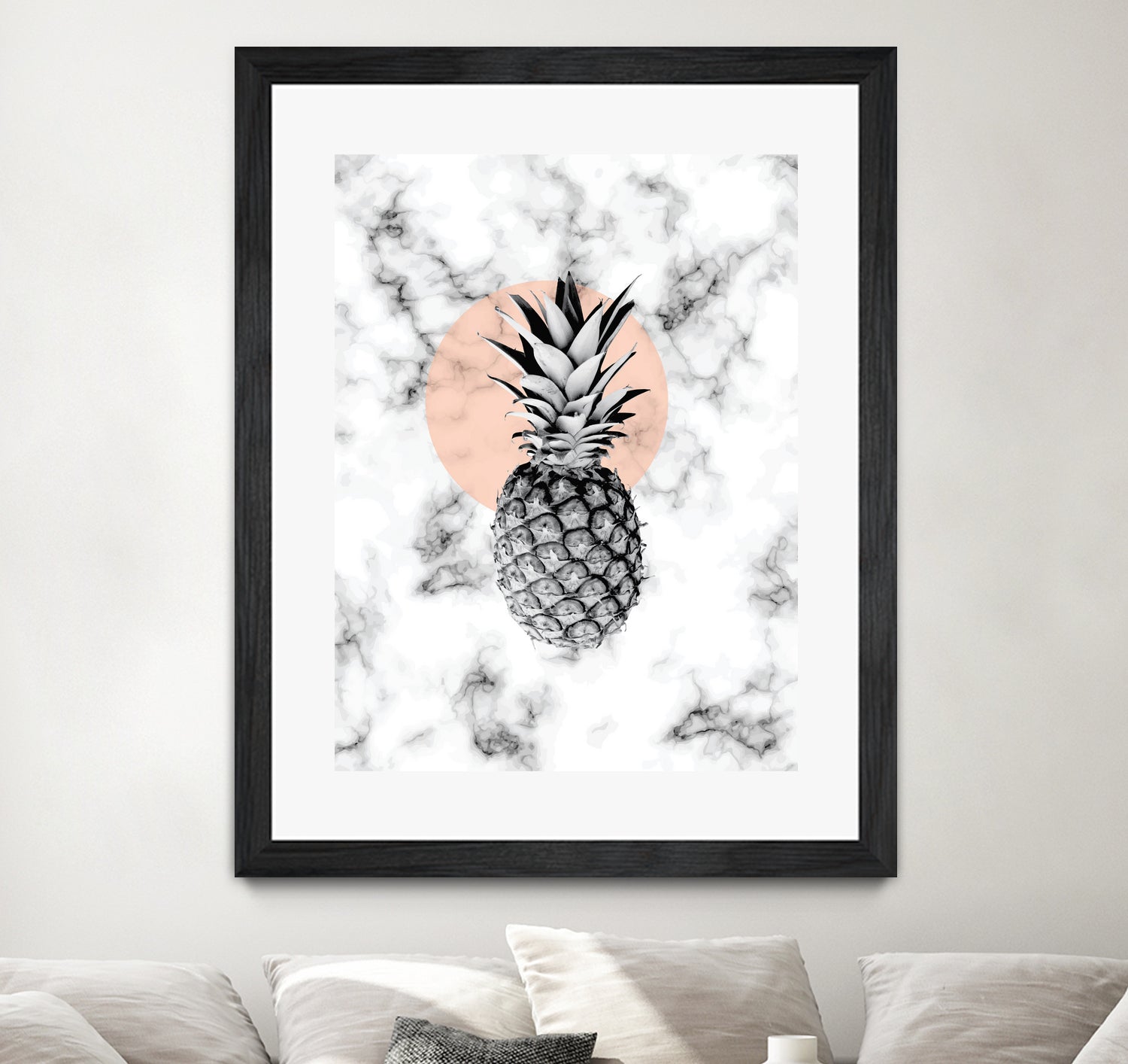 Marble Pineapple 053 by Jelena Obradovic on GIANT ART - white vector illustration