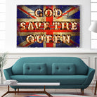 GOD SAVE THE QUEEN by Art Frankenberg on GIANT ART - red typography