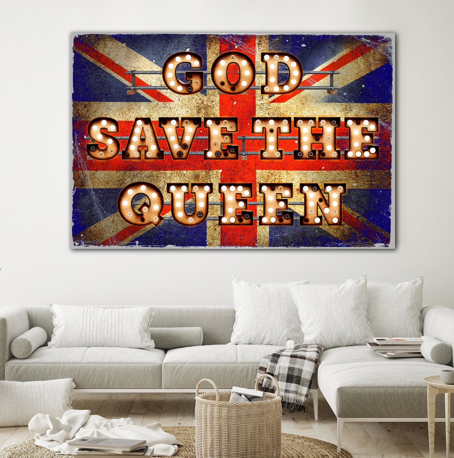 GOD SAVE THE QUEEN by Art Frankenberg on GIANT ART - red typography