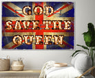 GOD SAVE THE QUEEN by Art Frankenberg on GIANT ART - red typography