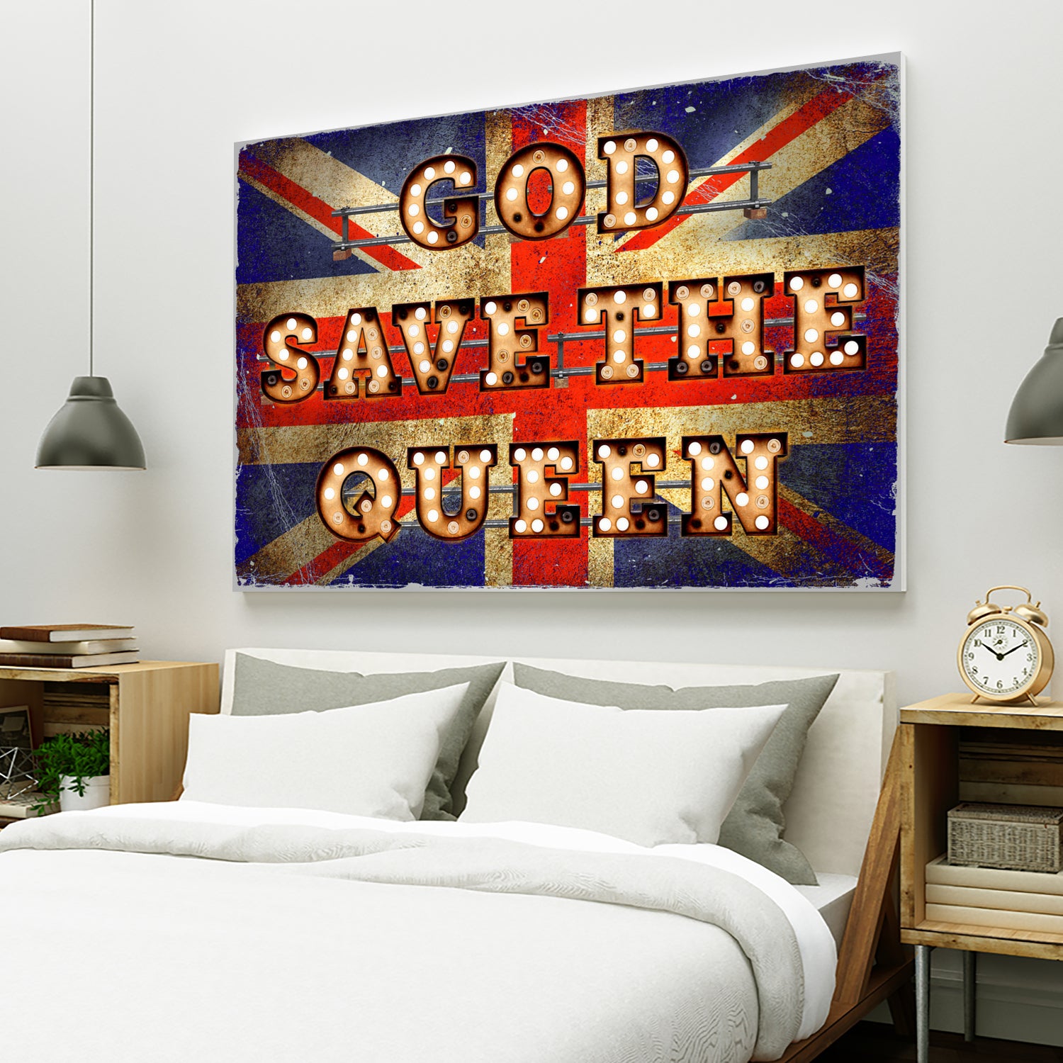 GOD SAVE THE QUEEN by Art Frankenberg on GIANT ART - red typography