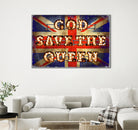 GOD SAVE THE QUEEN by Art Frankenberg on GIANT ART - red typography