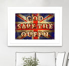 GOD SAVE THE QUEEN by Art Frankenberg on GIANT ART - red typography