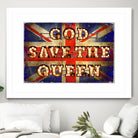 GOD SAVE THE QUEEN by Art Frankenberg on GIANT ART - red typography