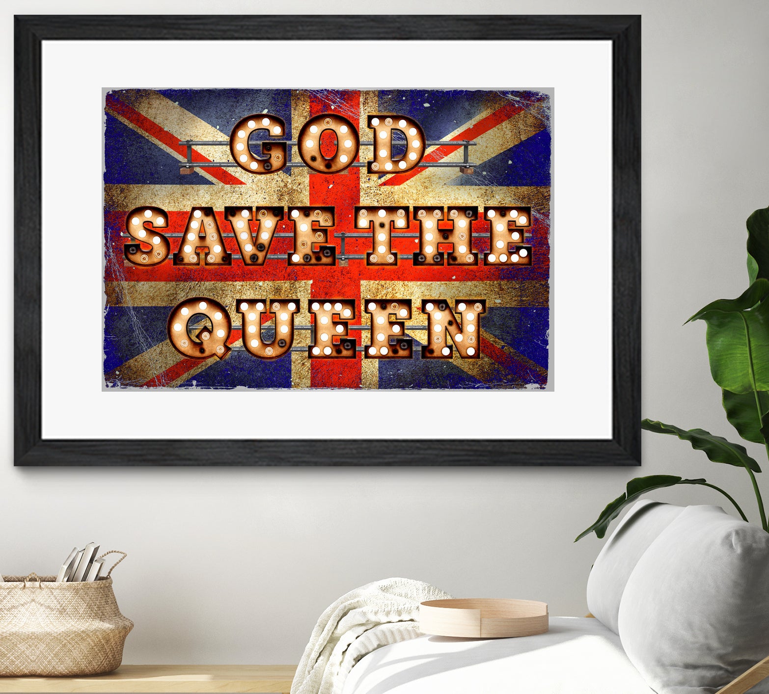 GOD SAVE THE QUEEN by Art Frankenberg on GIANT ART - red typography