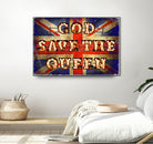 GOD SAVE THE QUEEN by Art Frankenberg on GIANT ART - red typography