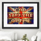 GOD SAVE THE QUEEN by Art Frankenberg on GIANT ART - red typography