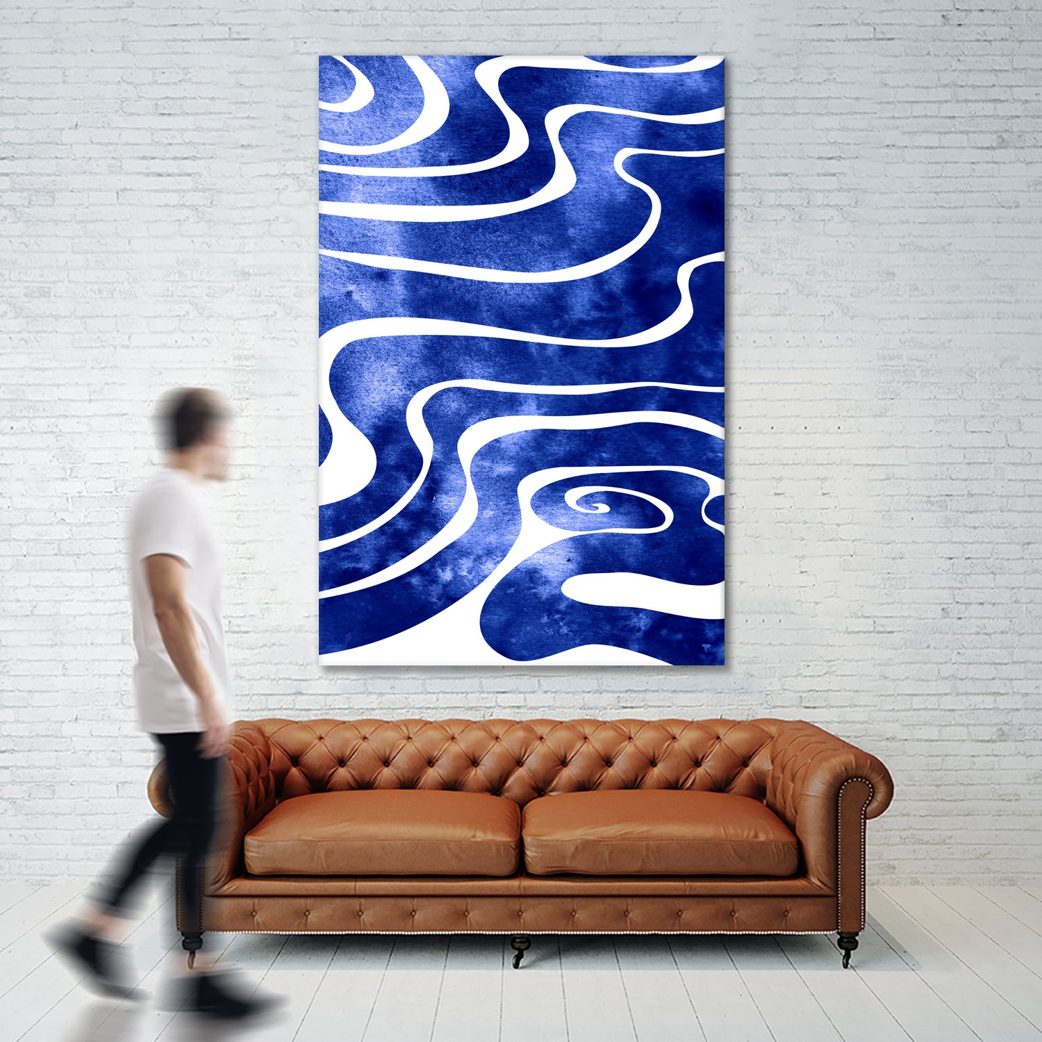 Tide V by Stevyn Llewellyn on GIANT ART - blue digital painting