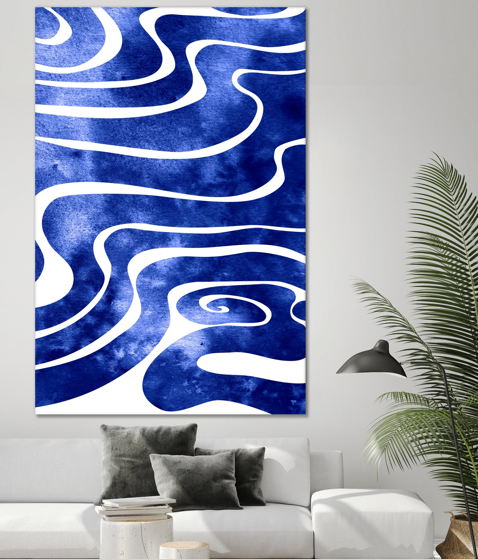 Tide V by Stevyn Llewellyn on GIANT ART - blue digital painting