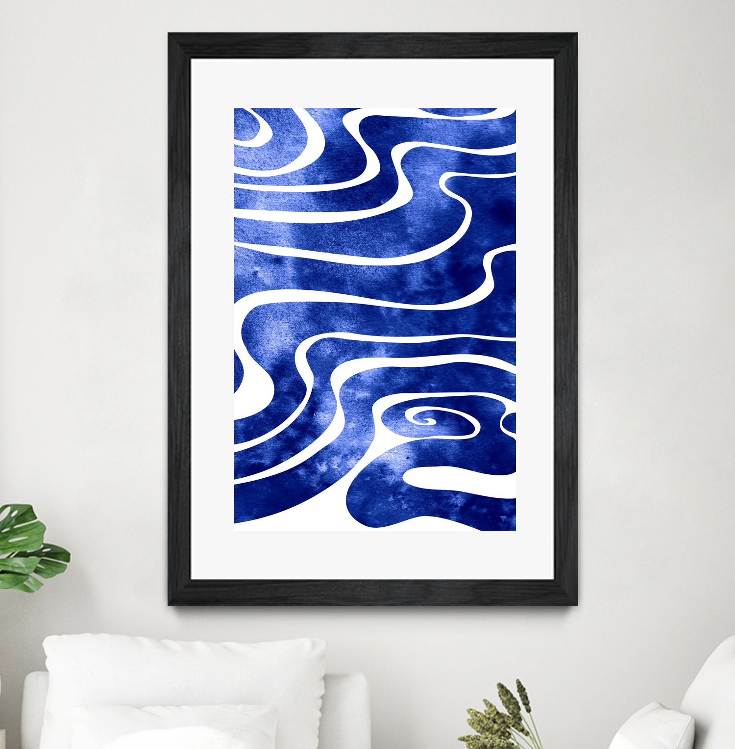 Tide V by Stevyn Llewellyn on GIANT ART - blue digital painting