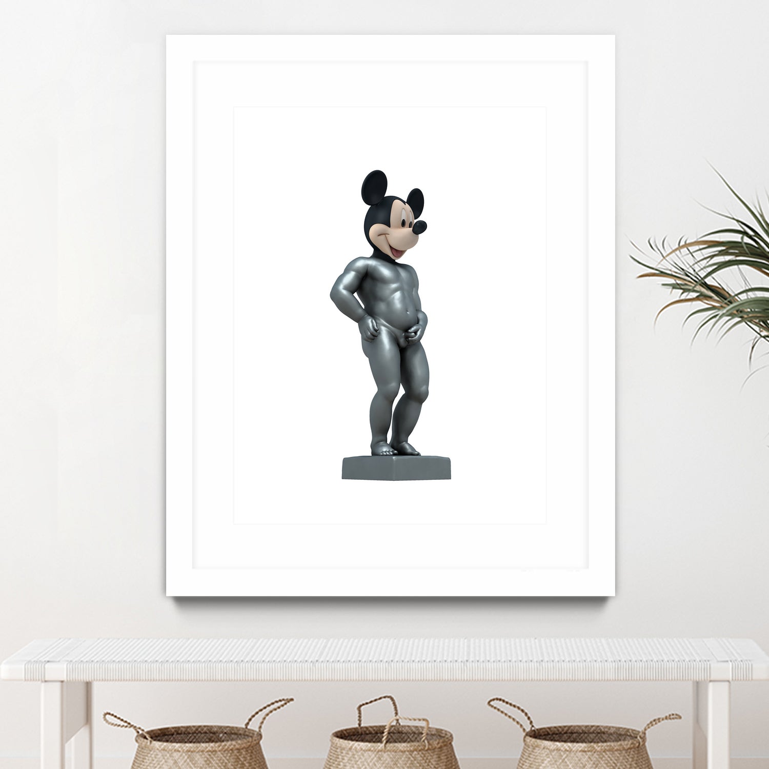 MICKEY MANEKKEN PISS by Michael Benisty on GIANT ART - white photo illustration