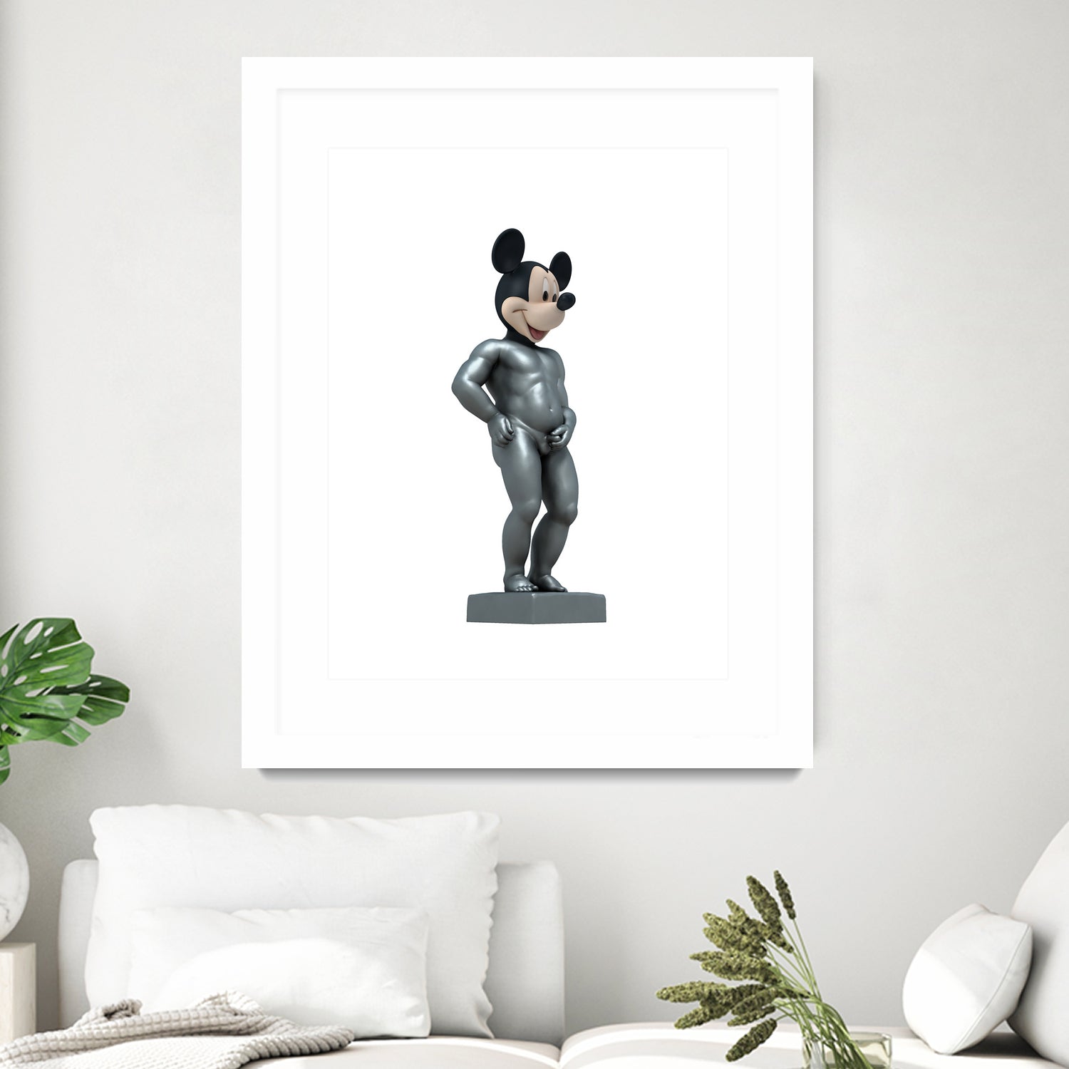 MICKEY MANEKKEN PISS by Michael Benisty on GIANT ART - white photo illustration