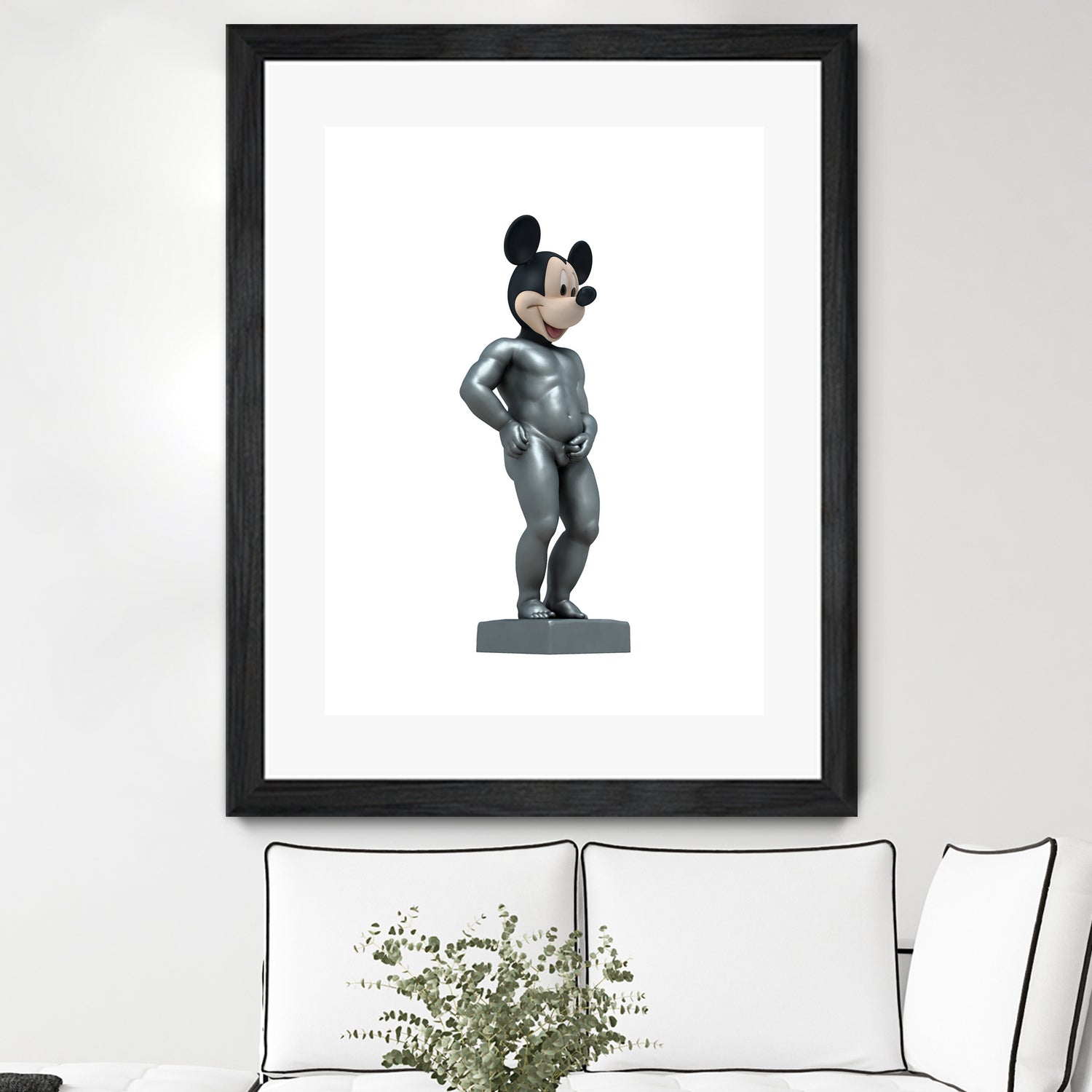 MICKEY MANEKKEN PISS by Michael Benisty on GIANT ART - white photo illustration