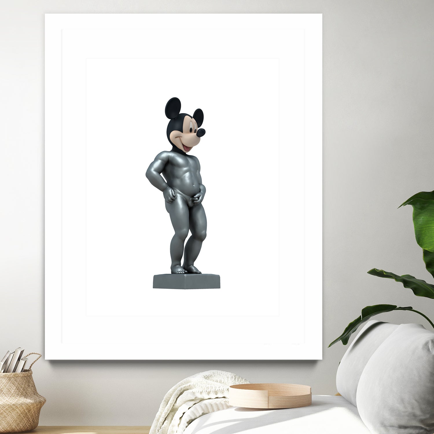 MICKEY MANEKKEN PISS by Michael Benisty on GIANT ART - white photo illustration