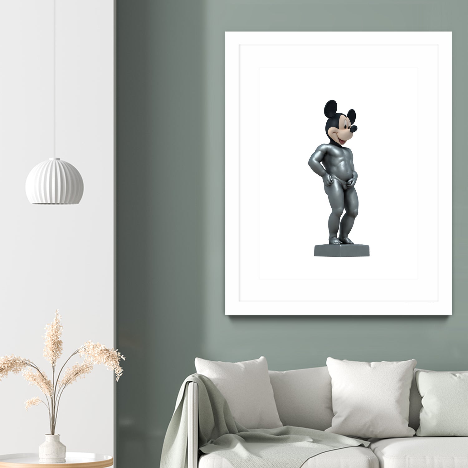 MICKEY MANEKKEN PISS by Michael Benisty on GIANT ART - white photo illustration