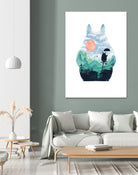 The Neighbors Landscape by Vincent Trinidad on GIANT ART - white digital painting