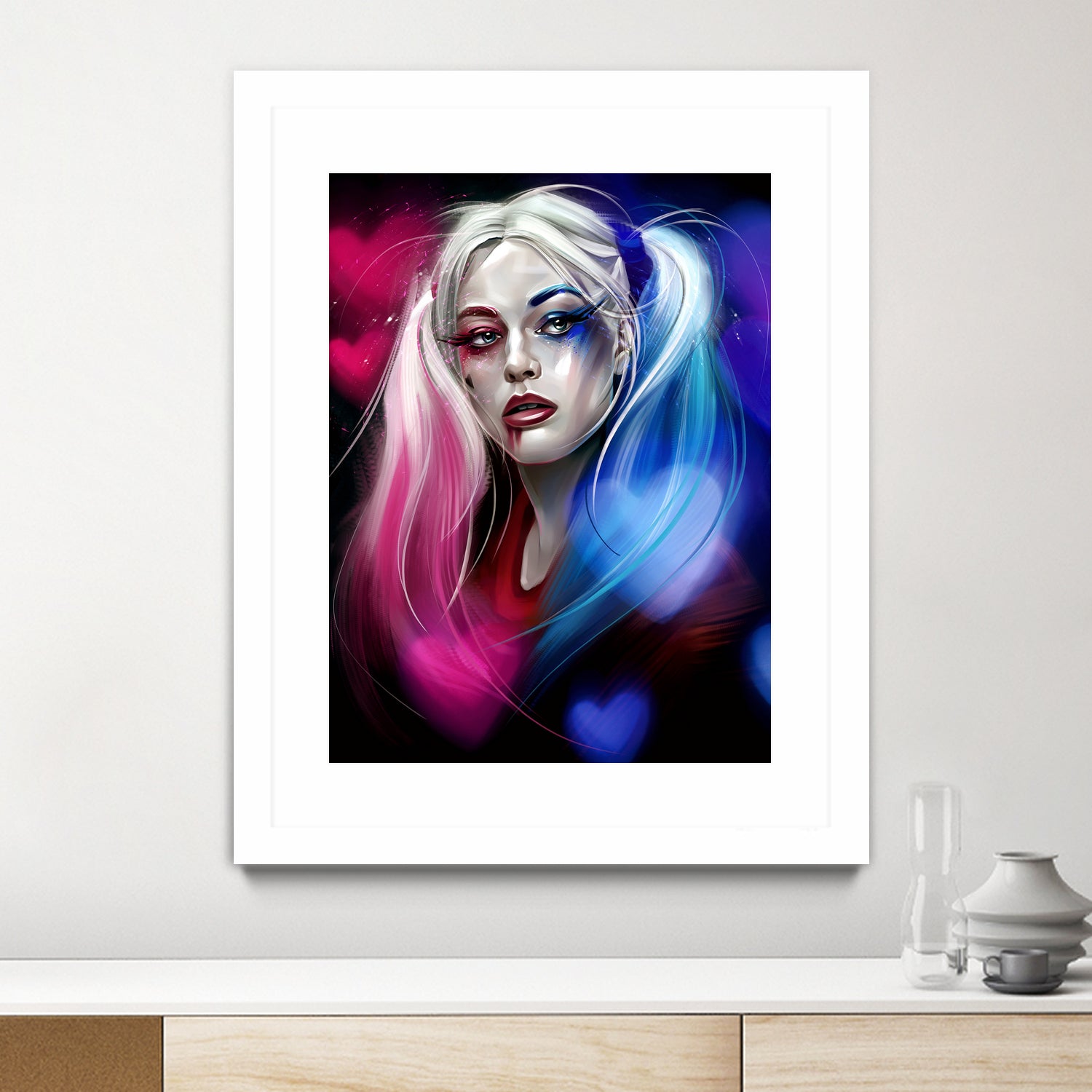 Harley Quinn by Dmitry Belov on GIANT ART - black digital painting