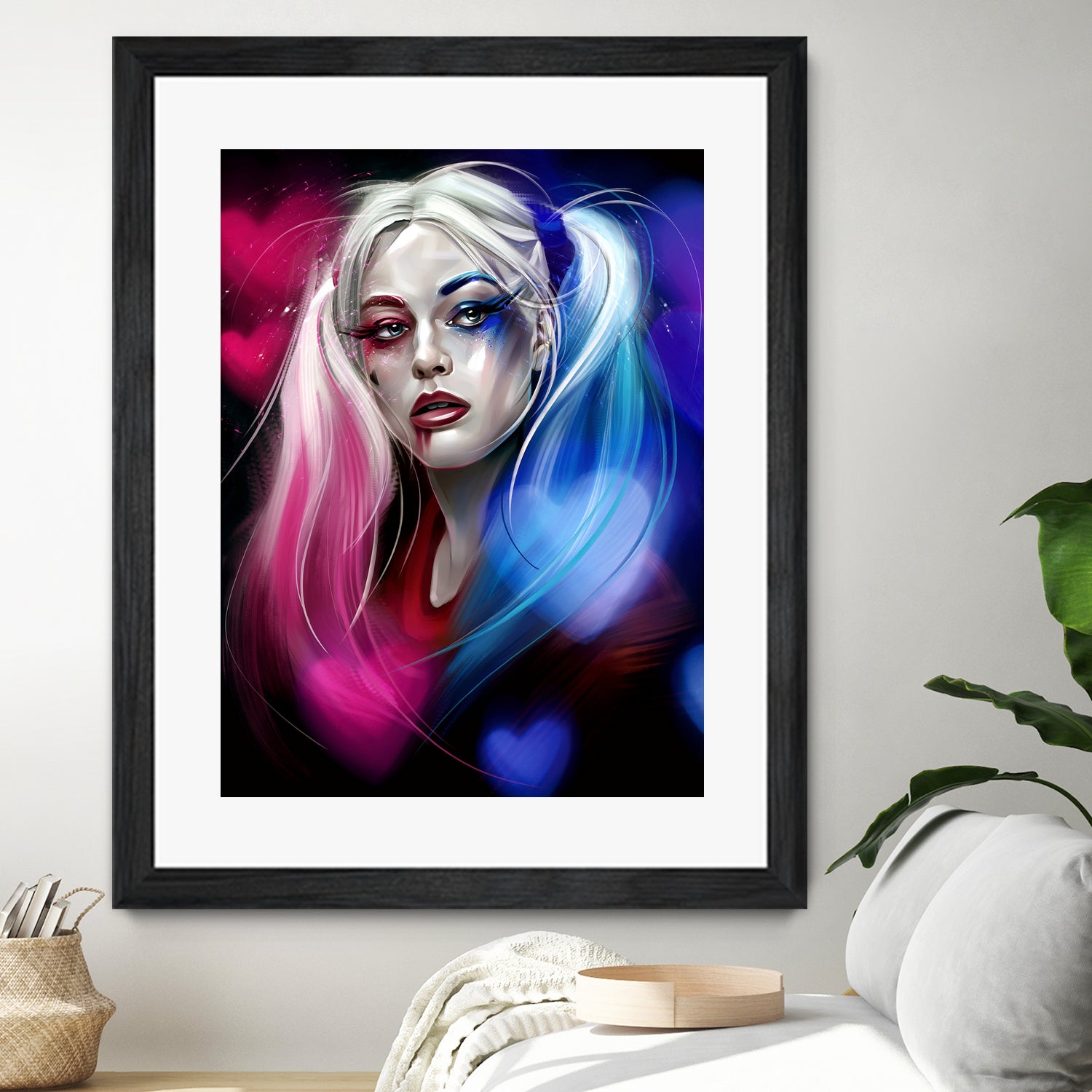 Harley Quinn by Dmitry Belov on GIANT ART - black digital painting