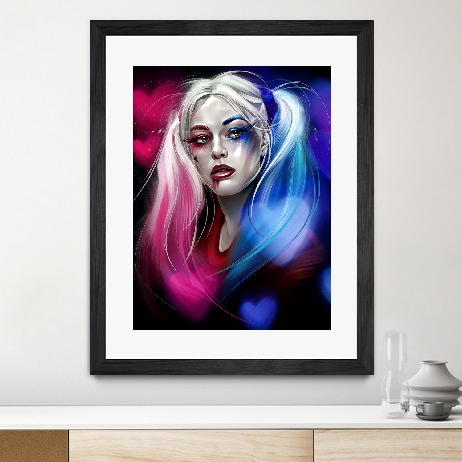 Harley Quinn by Dmitry Belov on GIANT ART - black digital painting