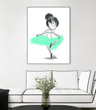 WinterBallerina by Holly Hatam on GIANT ART - blue digital drawing