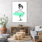 WinterBallerina by Holly Hatam on GIANT ART - blue digital drawing