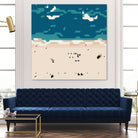 Miami beach by antony squizzato on GIANT ART - blue digital painting