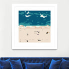 Miami beach by antony squizzato on GIANT ART - blue digital painting