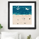 Miami beach by antony squizzato on GIANT ART - blue digital painting