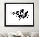 Black horses by Robert Farkas on GIANT ART - black digital drawing