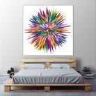 Color Explosion Three by Florian Habermann on GIANT ART - yellow vector illustration