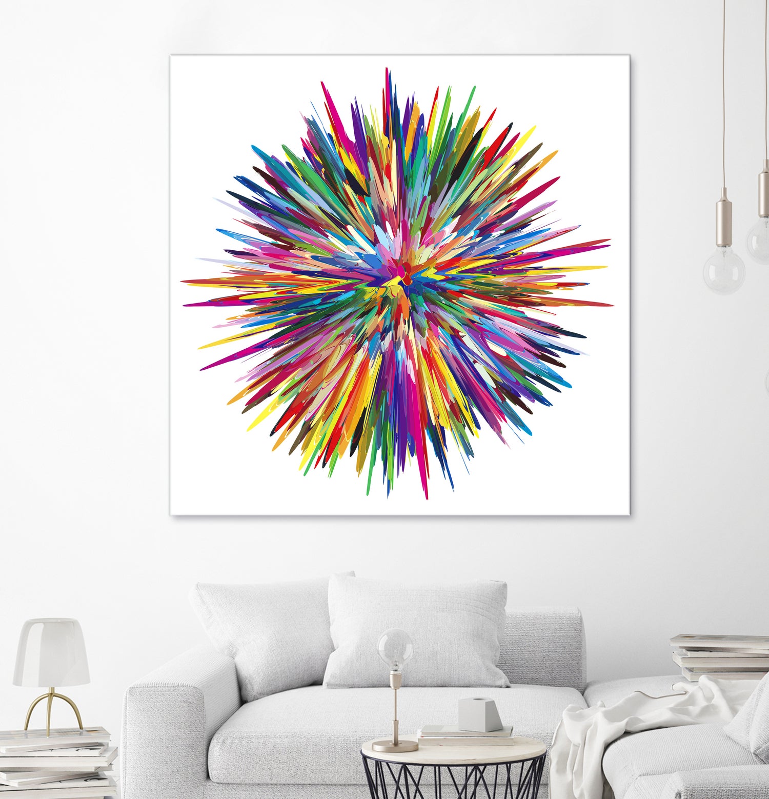 Color Explosion Three by Florian Habermann on GIANT ART - yellow vector illustration