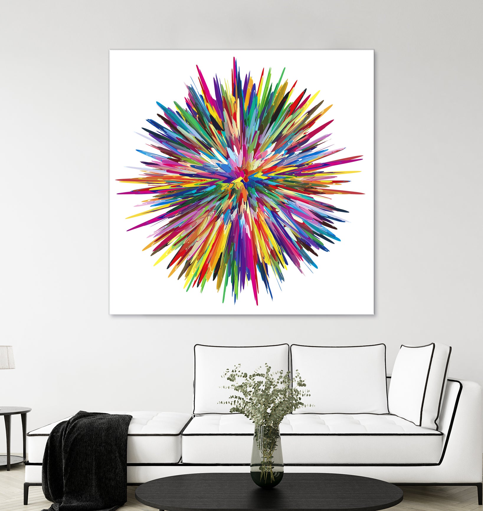 Color Explosion Three by Florian Habermann on GIANT ART - yellow vector illustration