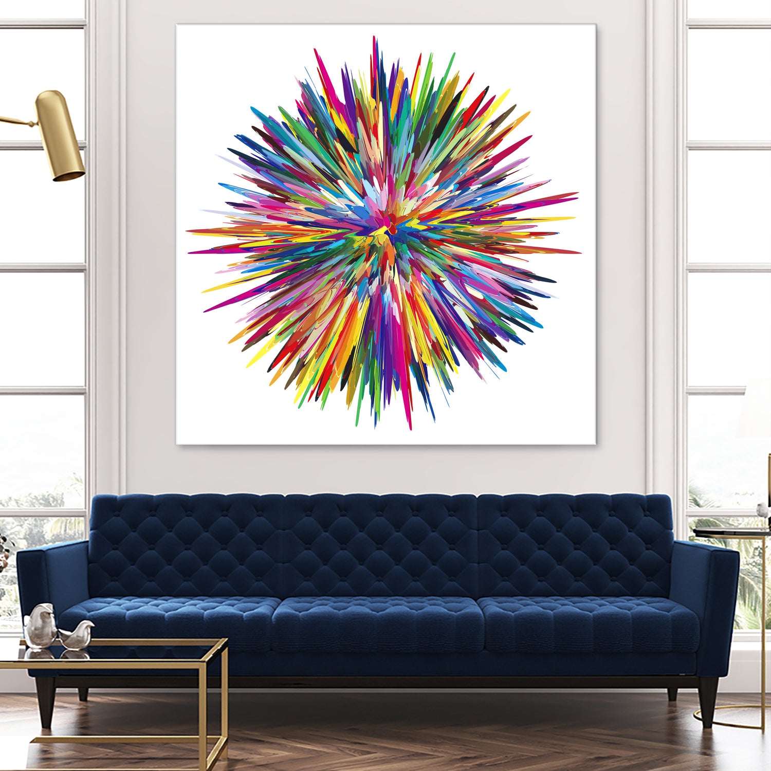 Color Explosion Three by Florian Habermann on GIANT ART - yellow vector illustration