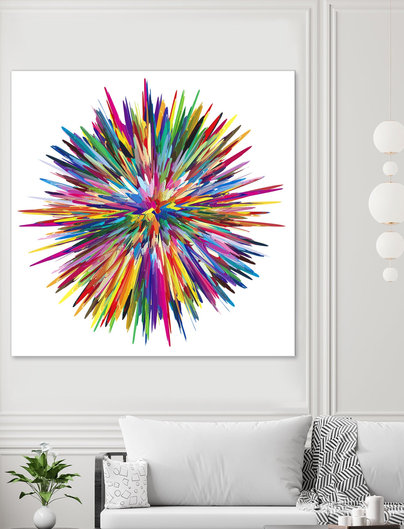 Color Explosion Three by Florian Habermann on GIANT ART - yellow vector illustration