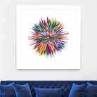 Color Explosion Three by Florian Habermann on GIANT ART - yellow vector illustration