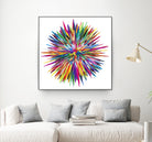 Color Explosion Three by Florian Habermann on GIANT ART - yellow vector illustration