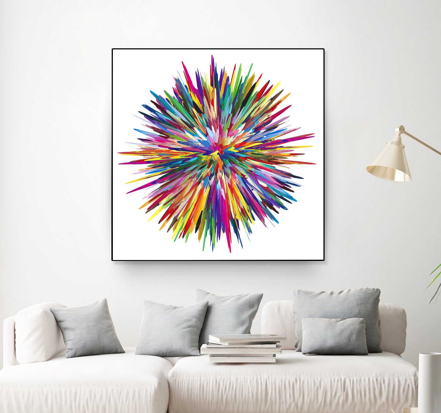 Color Explosion Three by Florian Habermann on GIANT ART - yellow vector illustration