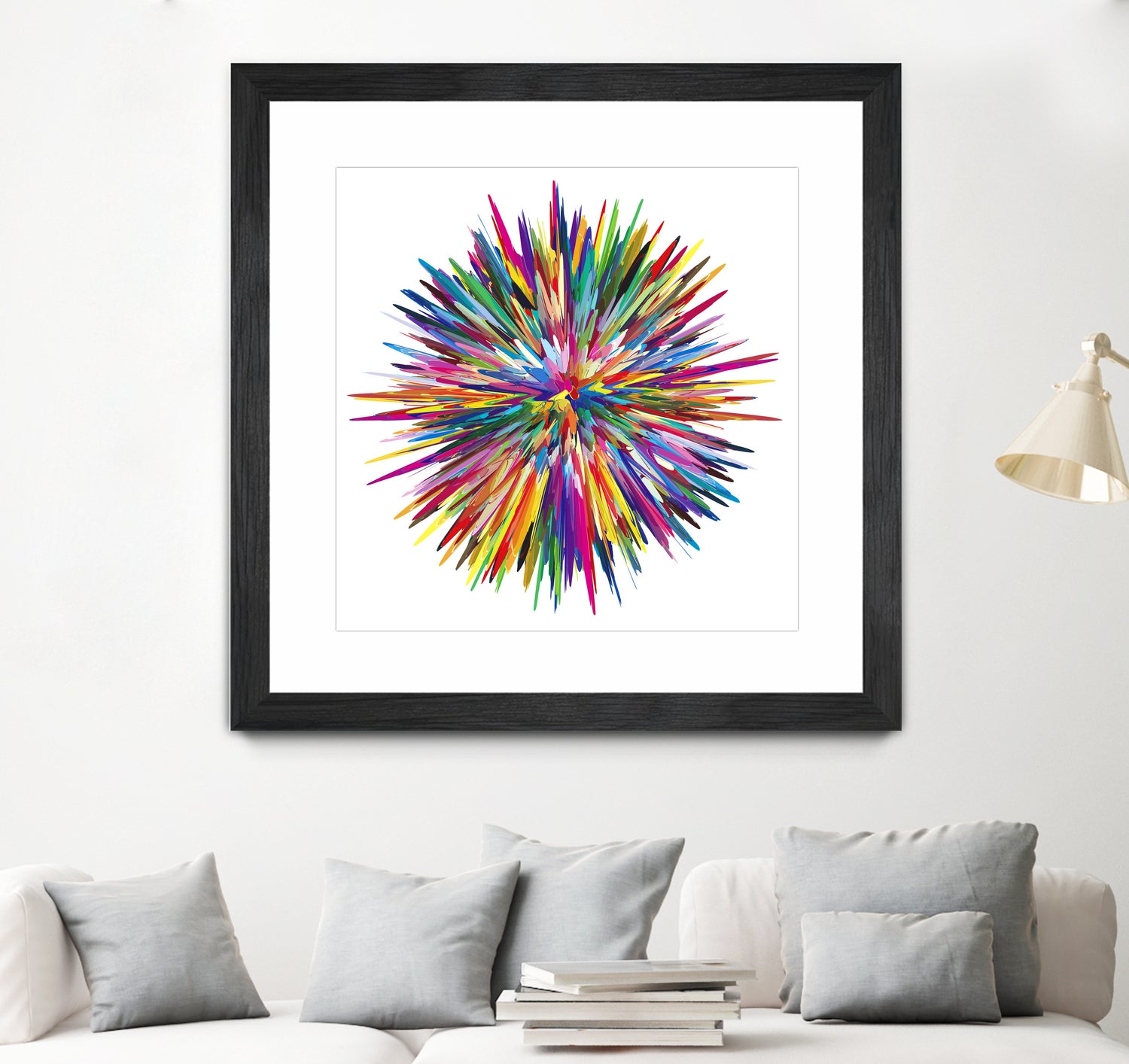 Color Explosion Three by Florian Habermann on GIANT ART - yellow vector illustration