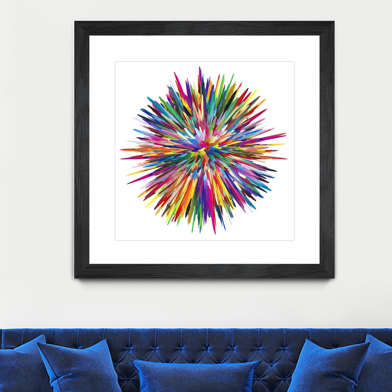 Color Explosion Three by Florian Habermann on GIANT ART - yellow vector illustration