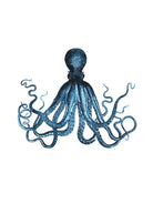 Blue Octopus Illustration by Alessandra Minervini on GIANT ART - blue digital painting