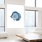 Blue Fish Illustration by Alessandra Minervini on GIANT ART - blue digital painting