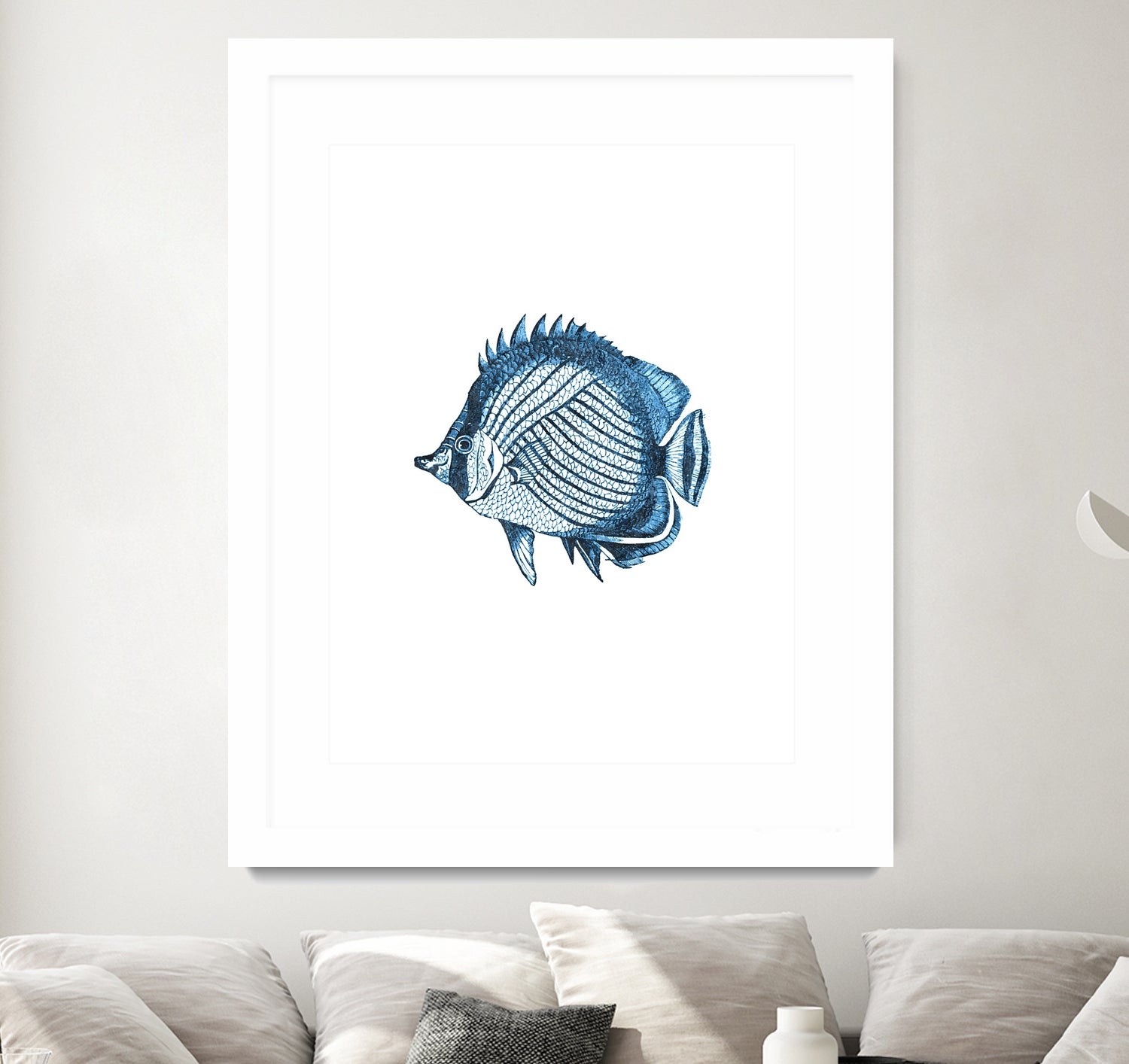 Blue Fish Illustration by Alessandra Minervini on GIANT ART - blue digital painting