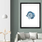 Blue Fish Illustration by Alessandra Minervini on GIANT ART - blue digital painting