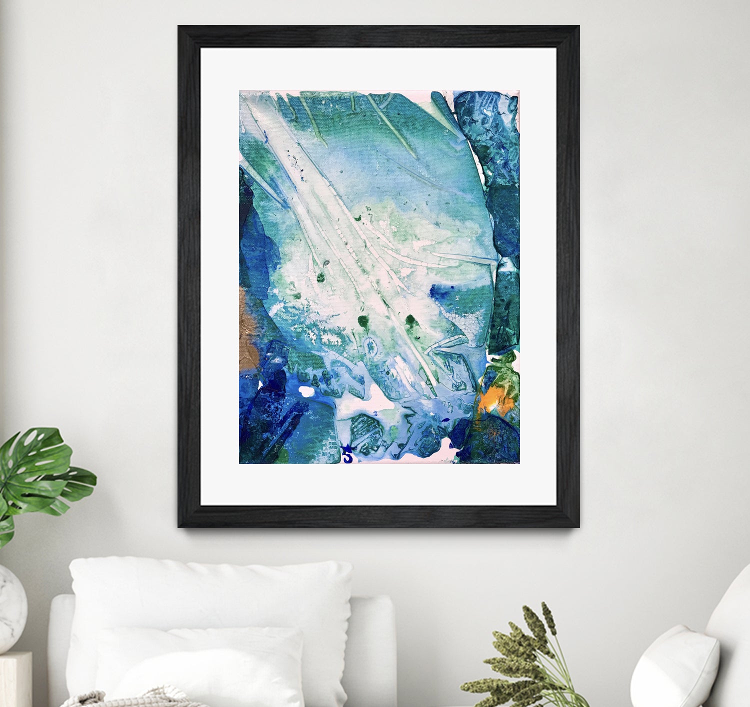 Ocean White by Alicia Jones on GIANT ART - white digital painting